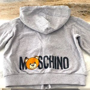 Moschino Zip up hoodie sweater